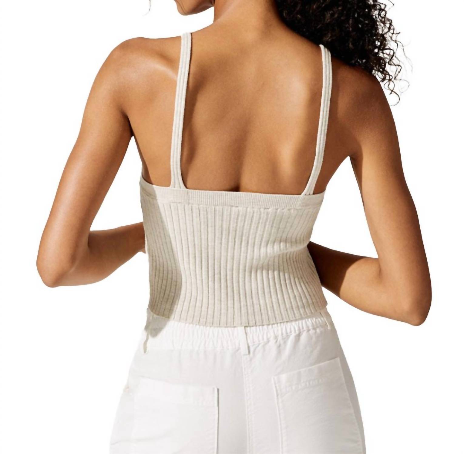 Blended Knit Corset Tank