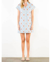 Thml - Striped Lobster Print Mini Dress