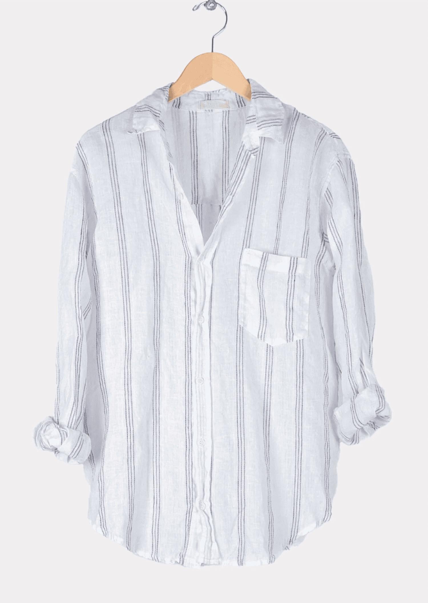 Cp Shades - Women's Joss Linen Stripe Top