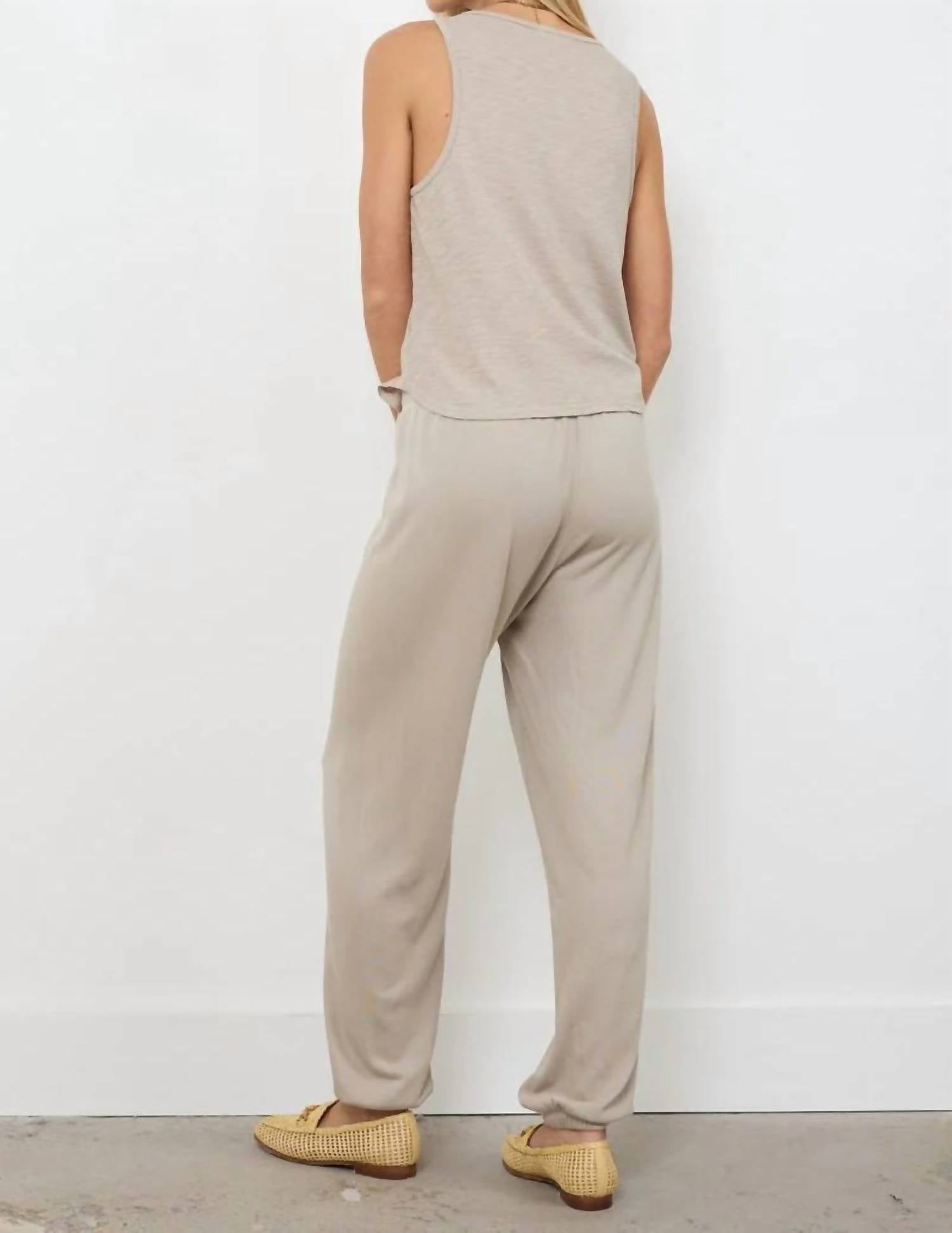 LAmade New Boyfriend Tank in oak bark - women's tank top - alternate view