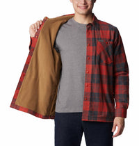 Columbia Cornell Woods Fleece Jacket in warp red - men's jacket - detail view