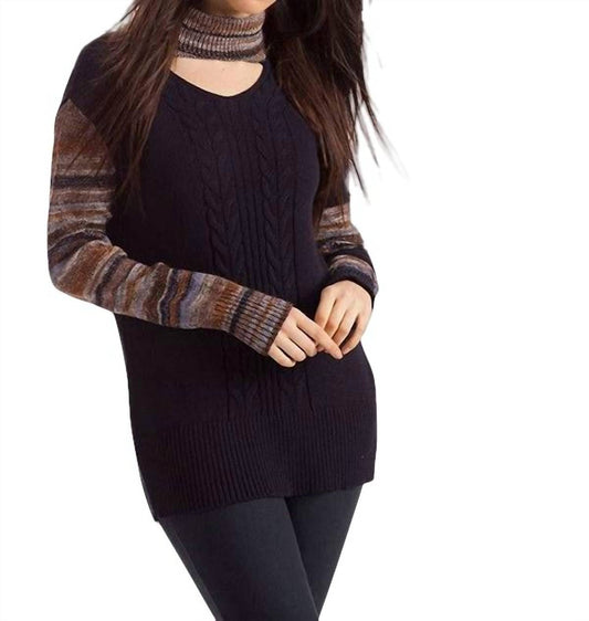 Katherine Braided Open Neck Sweater