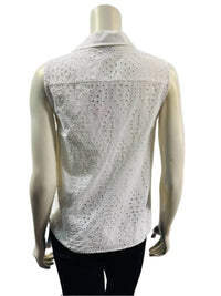 Fdj - Women's Sleeveless Eyelet Top