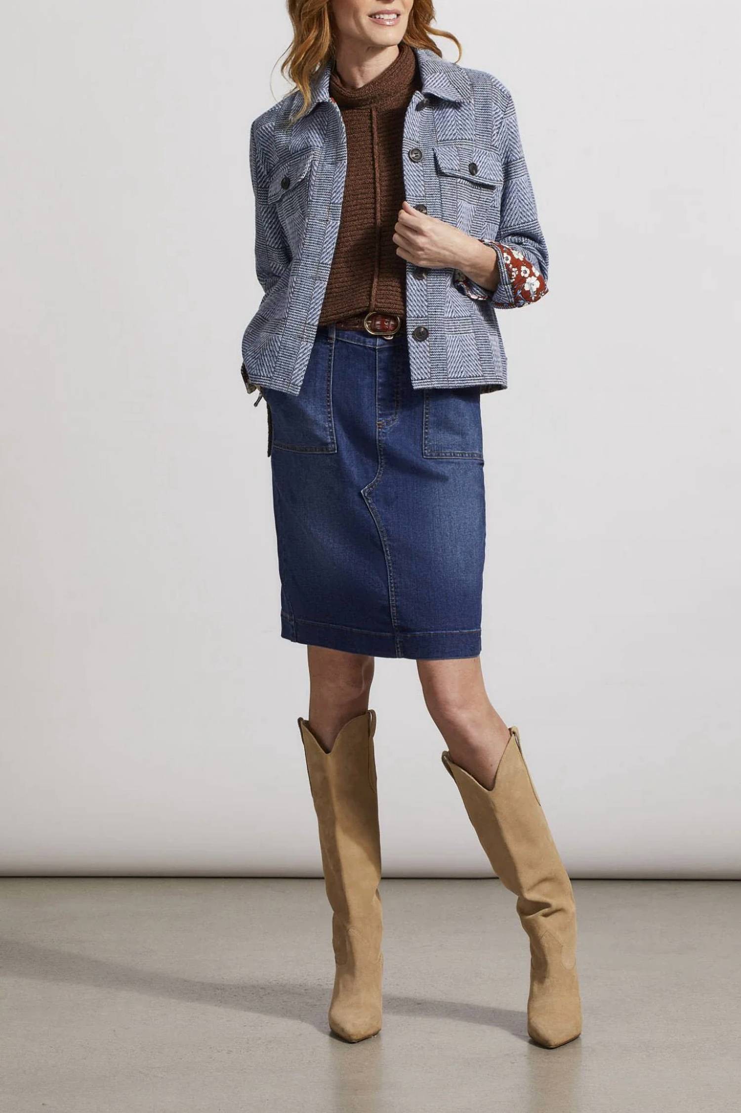 Tribal - Cropped Button Front Jacket