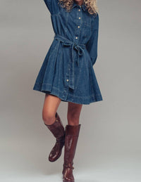 Urban Daizy - Western Belted Fit-and-flare Mini Dress