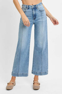 Risen - Front Seam Wide Leg Jeans