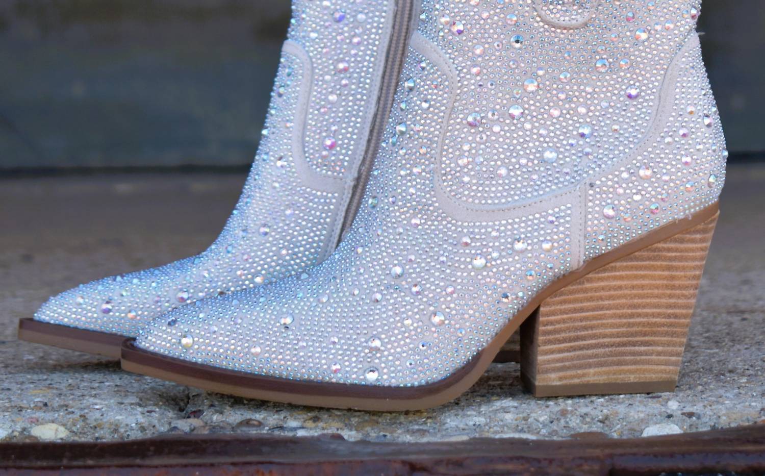 Very G - Kady Rhinestone Booties