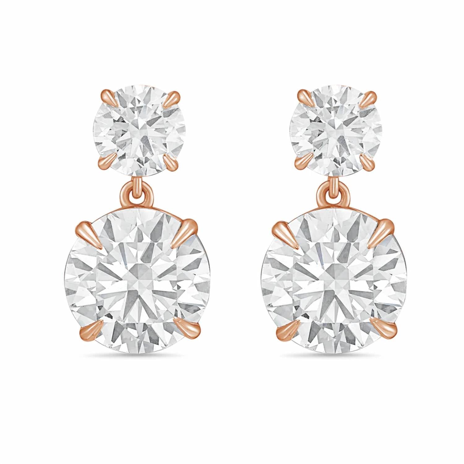 Diana M Jewels - Women's Round Lab-Grown Diamond Stud Earrings (15.00 Ct TCW) - Grand