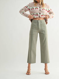 Just Black Denim - High Rise Wide Leg Denim Jeans
