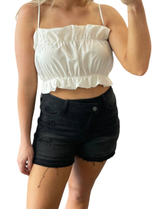 Le Lis - Ruffle Crop Top