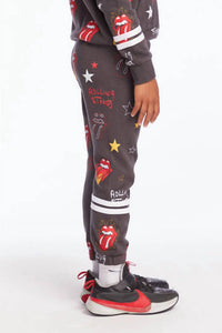 Chaser - Boy's Tongue Logo Stars Pants