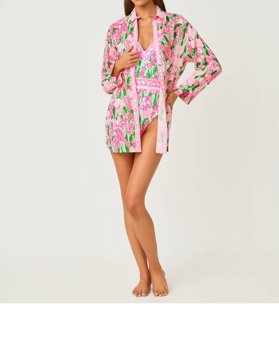 Lilly Pulitzer - Kwitney Long Sleeve Cotton Cover-up