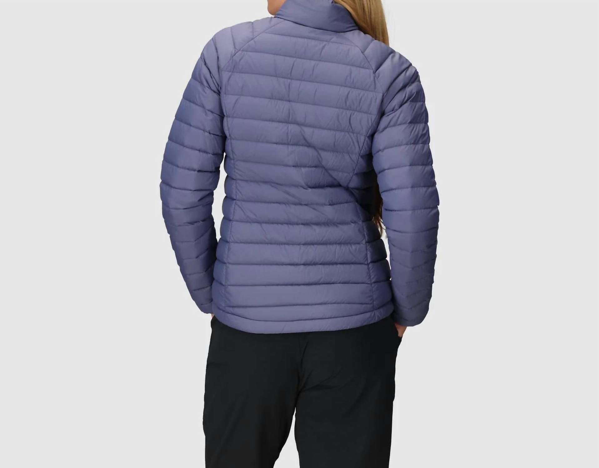OUTDOOR RESEARCH Transcendent Down Jacket in summit - women's jacket - detail view