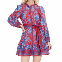 Joy Joy - Button Front Flutter Hem Dress
