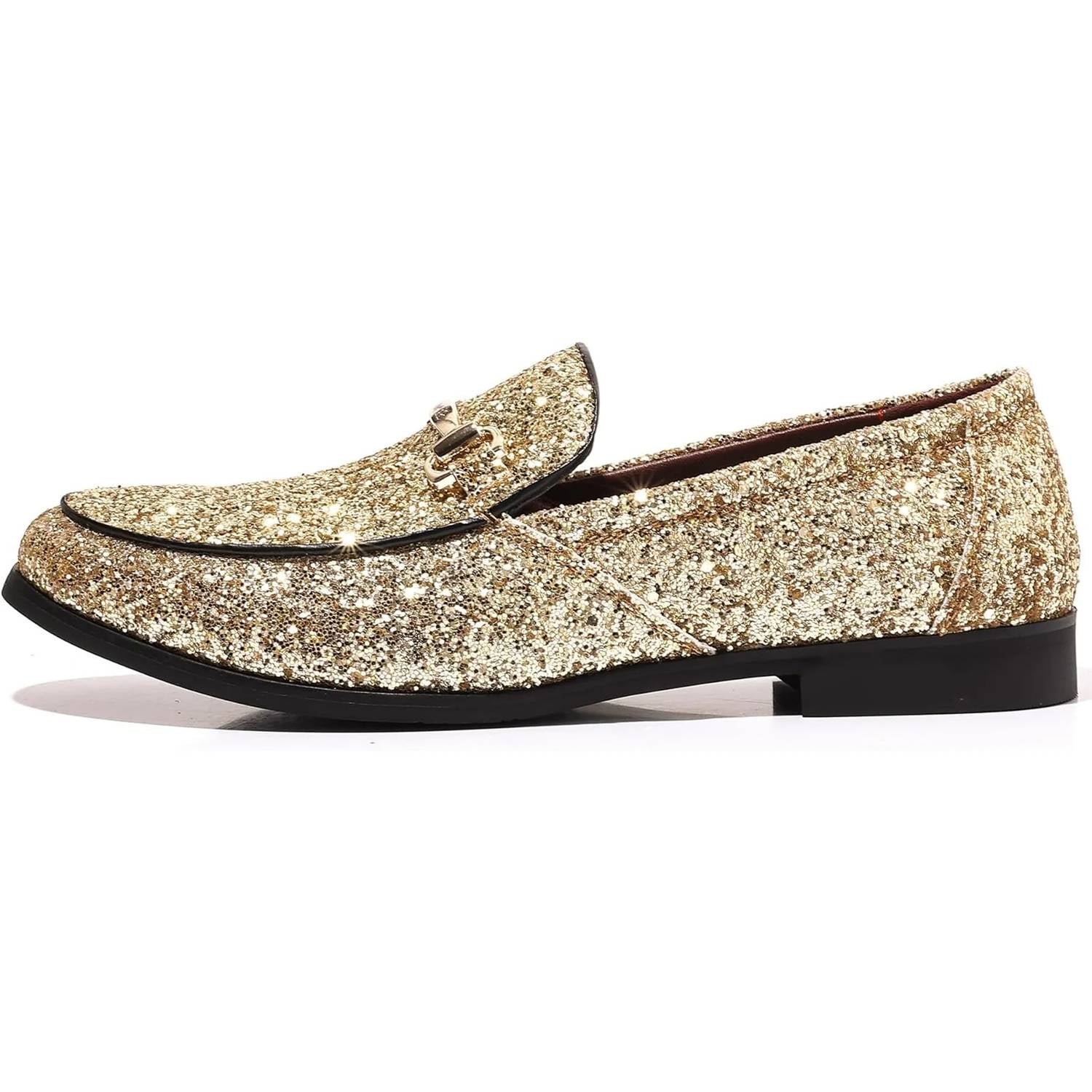 Cosidram - Men's Slide On Buckle Loafer Shoes