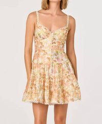 Astr - Women's Tazia Scalloped Trim Tiered Mini Dress