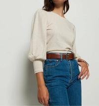 Nation Ltd - Loren Smocked Peasant Tee