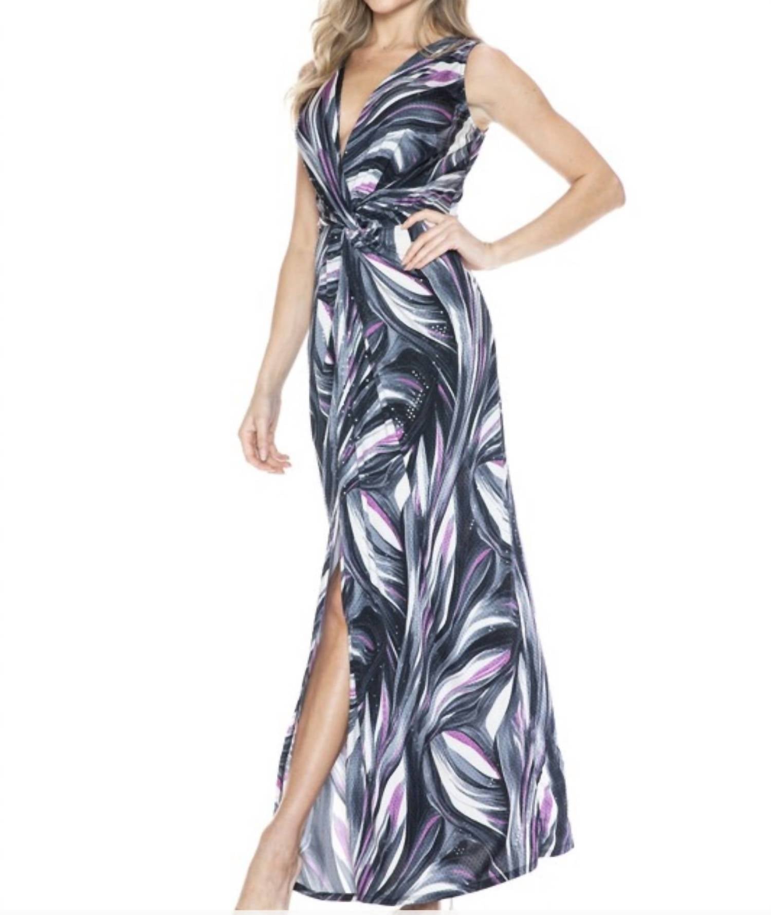 Ariella - Twist Front Maxi Dress