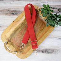 Lauren Lane - Women Solid Adjustable Crossbody Bag Purse Guitar Strap