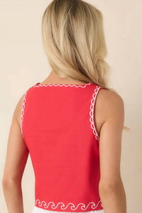Fate - Shell Embroidered Tank
