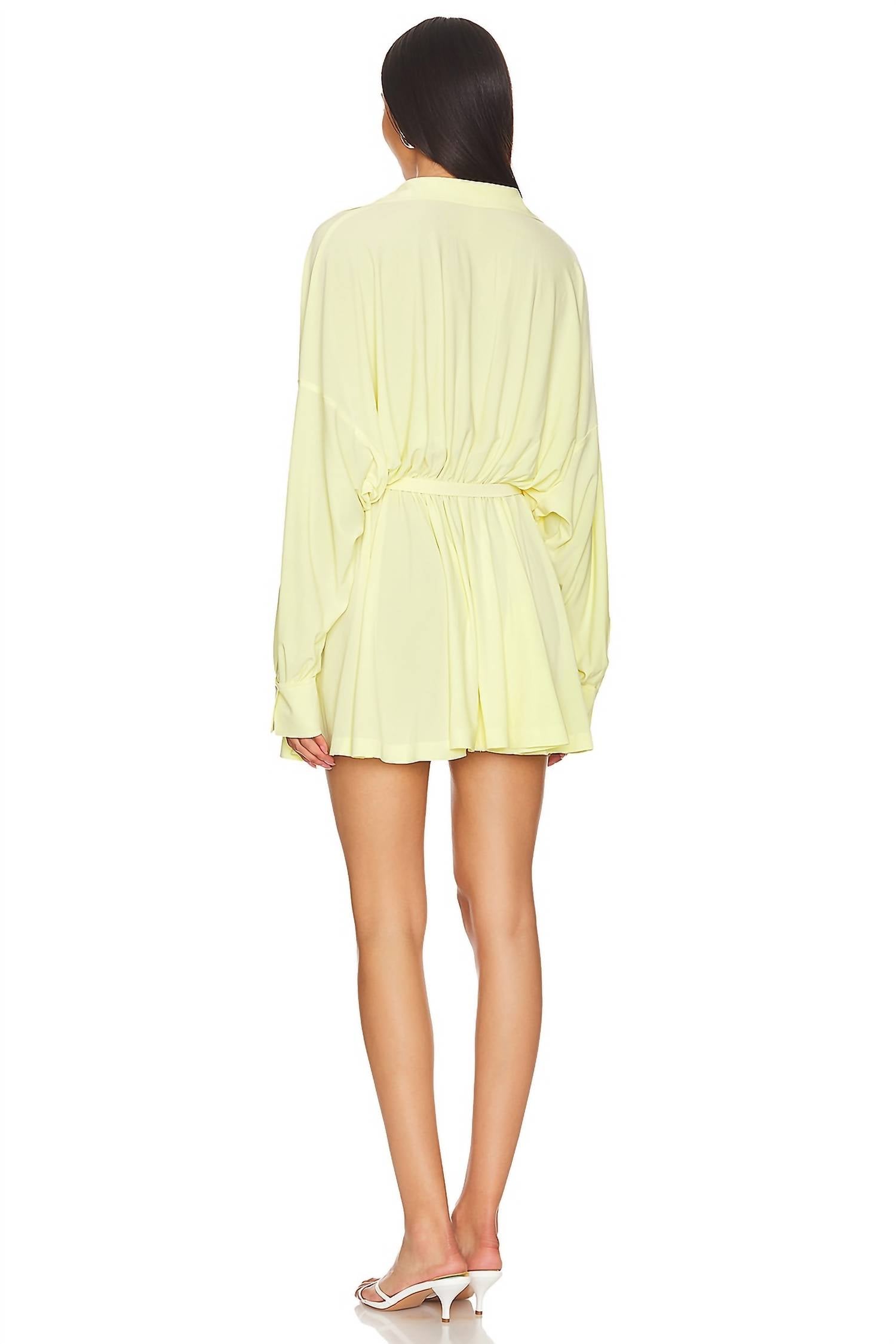 Norma Kamali - Super Oversized Boyfriend Shirt Mini Dress