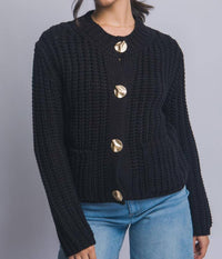 Jodifl - Chunky Knit Cardigan Top