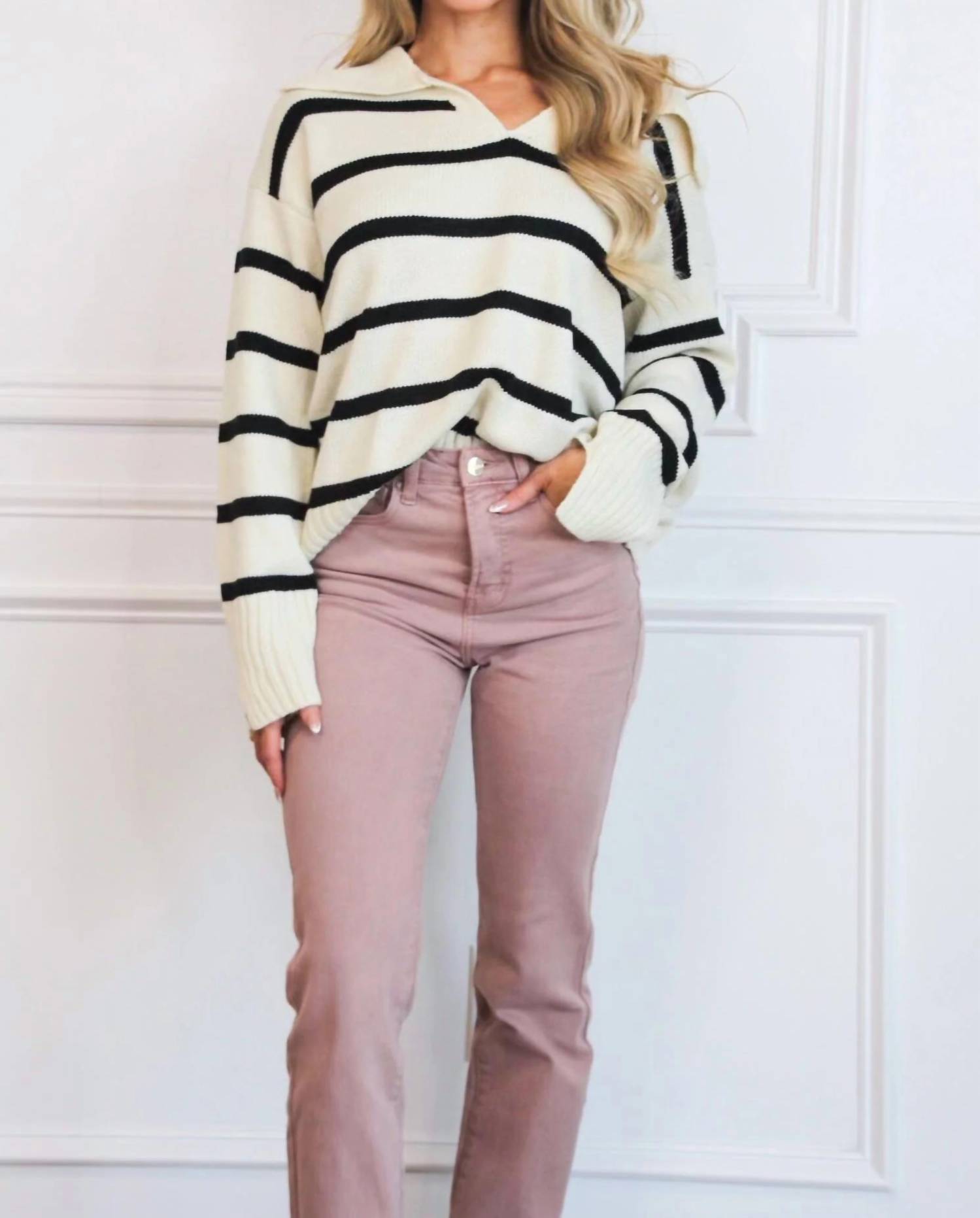 Risen - Lainey High Waisted Tummy Control Straight Leg Jeans