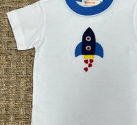 Luigi Kids - Kid's Rocket Ship Hearts On Tee