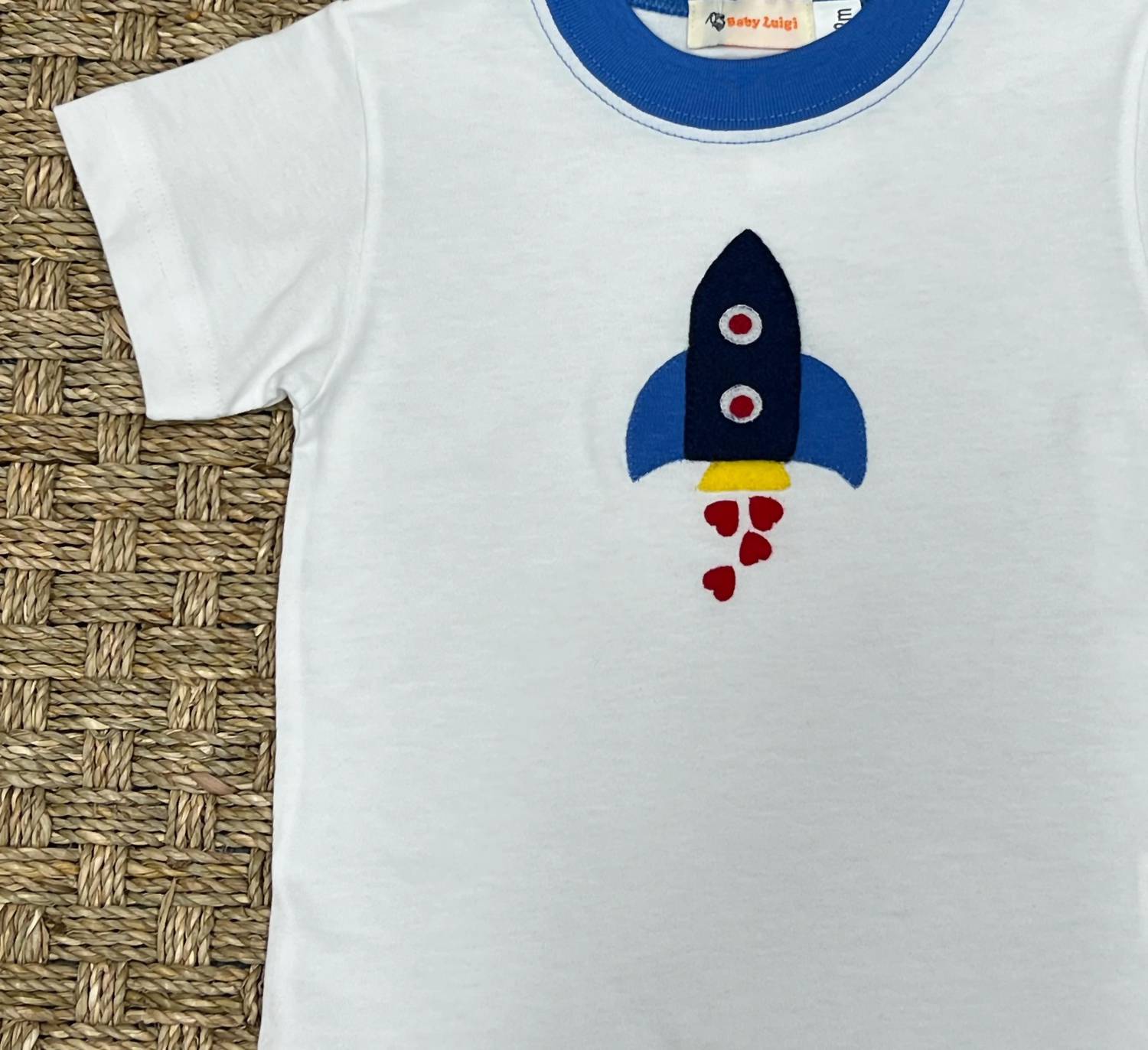 Luigi Kids - Kid's Rocket Ship Hearts On Tee