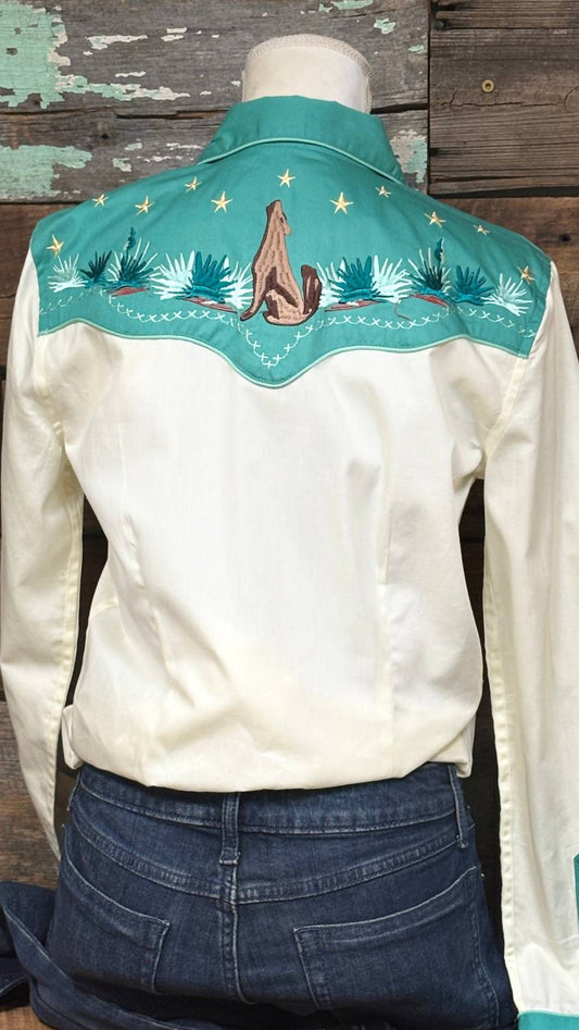 Panhandle - Women's Coyote Retro Western Shirt