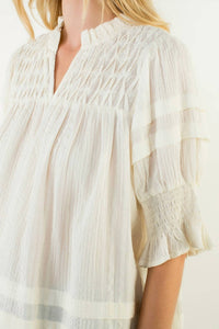 Thml - Short Sleeve Crinkle Detail Blouse