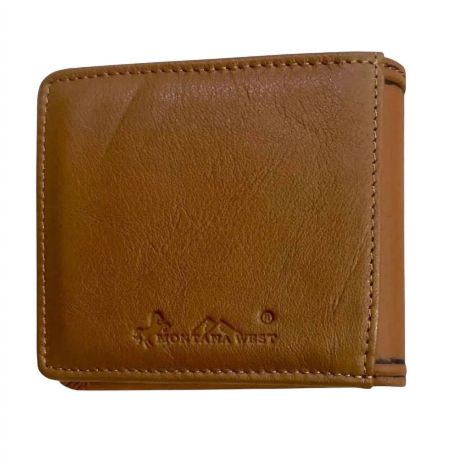 Montana West - Men's Genuine Leather Lone Star RFID Wallet