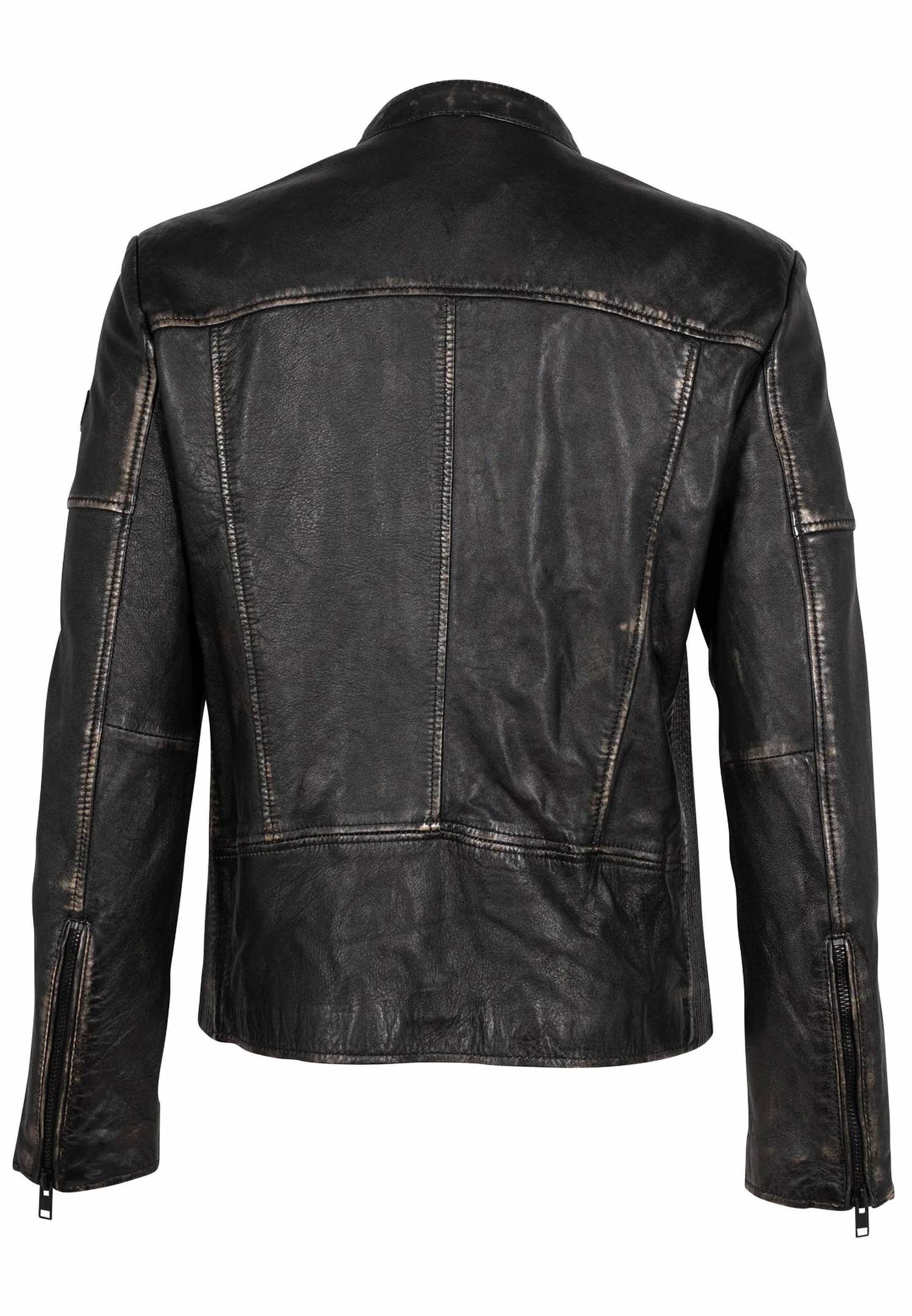 Mauritius - Men's Aryn Rf Vintage Distressed Leather Jacket