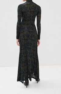 Ulla Johnson - Koa Jersey Ruched Front Turtleneck Dress