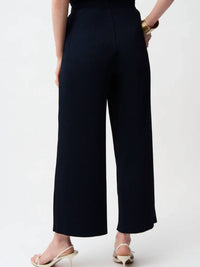 Joseph Ribkoff - Pleated Scuba Crepe Wide Leg Pull-On Pants