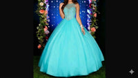Karishma Creations Women's Prom Dress in mint - women's dress