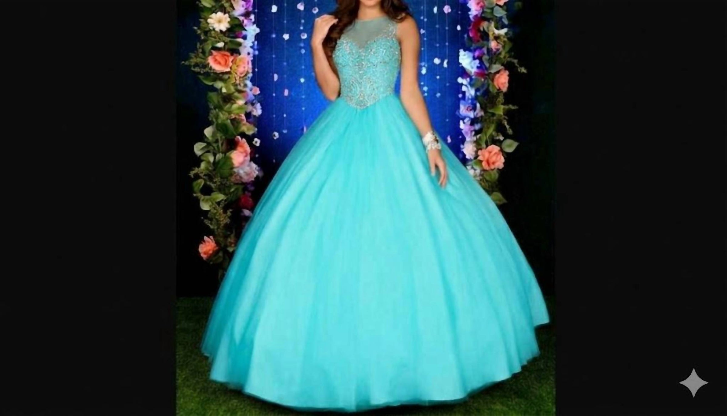 Karishma Creations Women's Prom Dress in mint - women's dress
