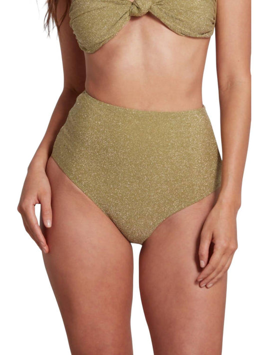 Sauipe - Claire High Waist Bikini Bottom Lurex