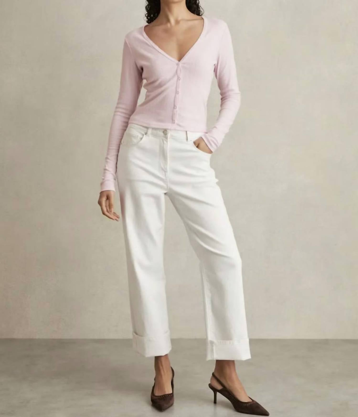 Good American - Pointelle Cardigan