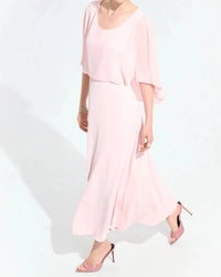 Joseph Ribkoff - Chiffon Overlay Maxi A-line Dress