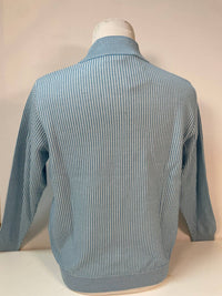 St. Croix - Men Long Sleeves Zip Mock Neck Rib Cable Quarter-zip Sweater