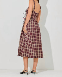 Baevely By Wellmade - Ribbon Accent Tank Midi Dress