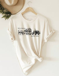 Oat Collective - Life Is Better On The Farm Graphic Tee