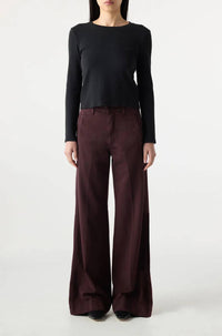 AMO Frida Trouser in aubergine 1 - women's pants