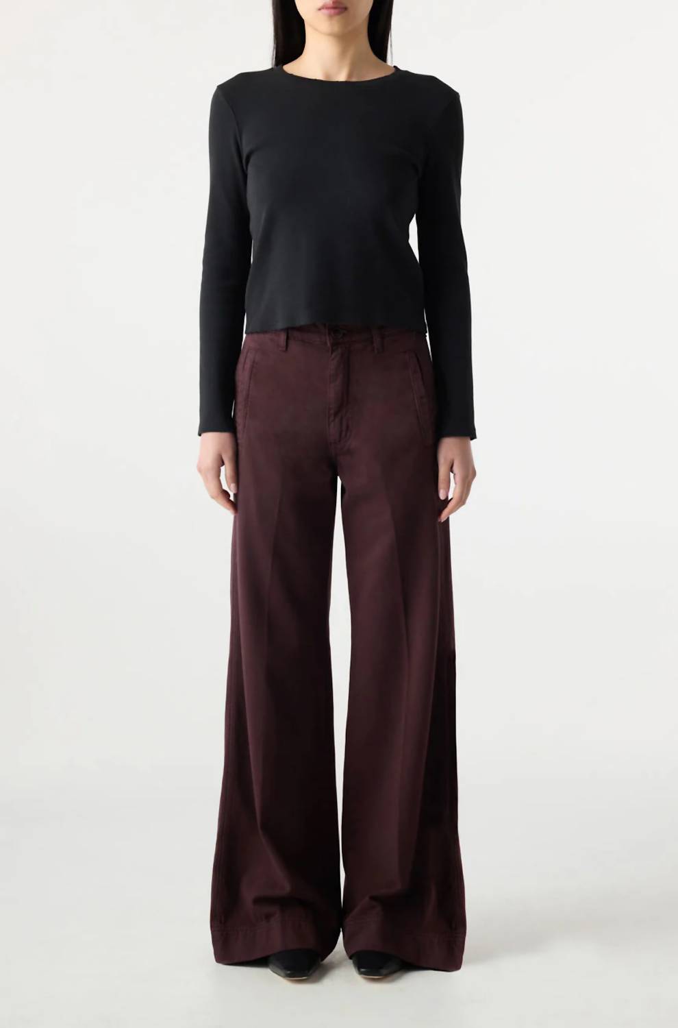 AMO Frida Trouser in aubergine 1 - women's pants