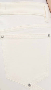 Warp + Weft Sat ‘90s Straight Leg High Rise Utility Jeans in ecru - women's jeans - view 4