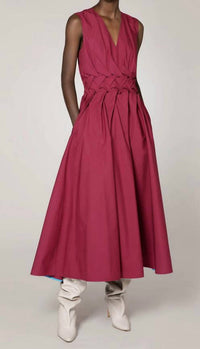 Roksanda - Eifal Cotton Dress in Rosewood