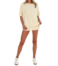 Le Lis - Women's According To You Stripe Two Piece Set