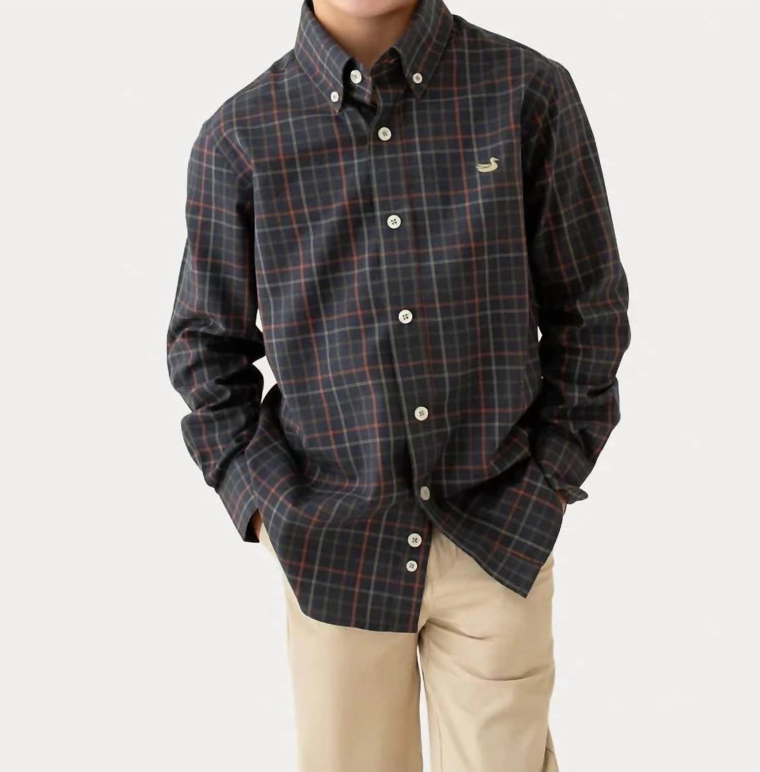 Southern Marsh - Youth Chateau Windowpane Dress Shirt