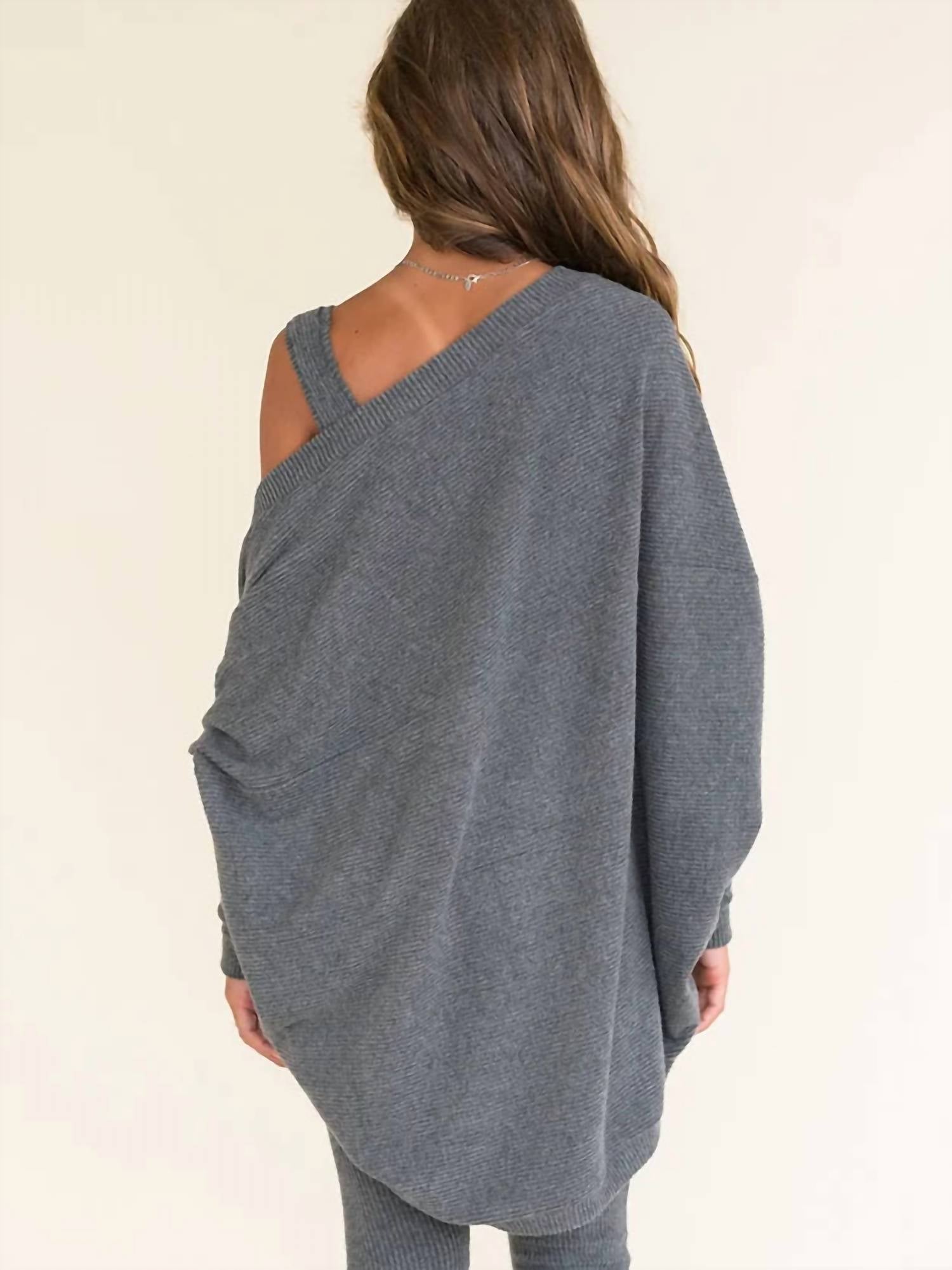 Kaveah - Girl's Hacci Ribbed Batwing Cardigan